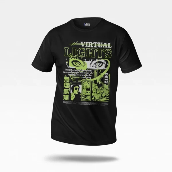 تیشرت وِیپرویو طرح Virtual Lights