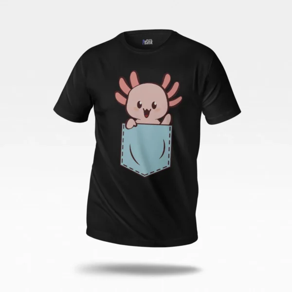 تیشرت اکسولوتل جیبی طرح Pocket Axolotl
