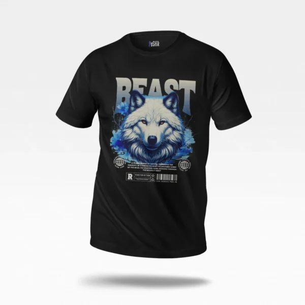 تیشرت گرگ سفید طرح Beast