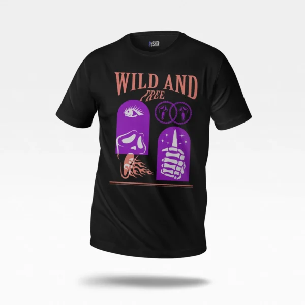 تیشرت وایب آزاد طرح Wild And Free