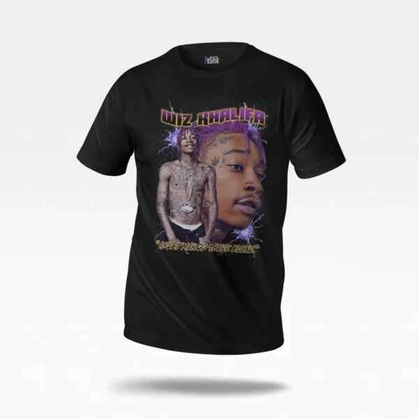 تیشرت ویز خلیفا طرح پرتره رپ (Wiz Khalifa)