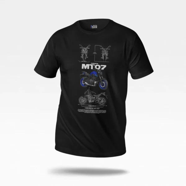تیشرت موتور یاماها طرح MT-07
