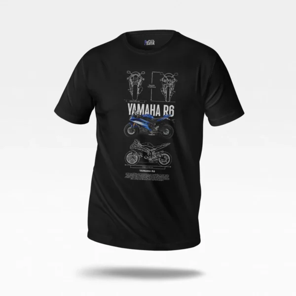 تیشرت موتور یاماها طرح R6