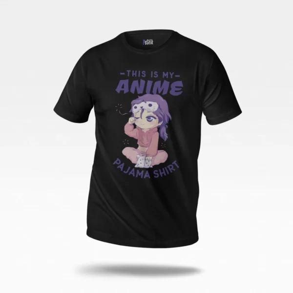تیشرت دختر انیمه‌ای طرح Anime Pajama Shirt