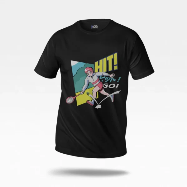 تیشرت تنیس طرح Hit Go