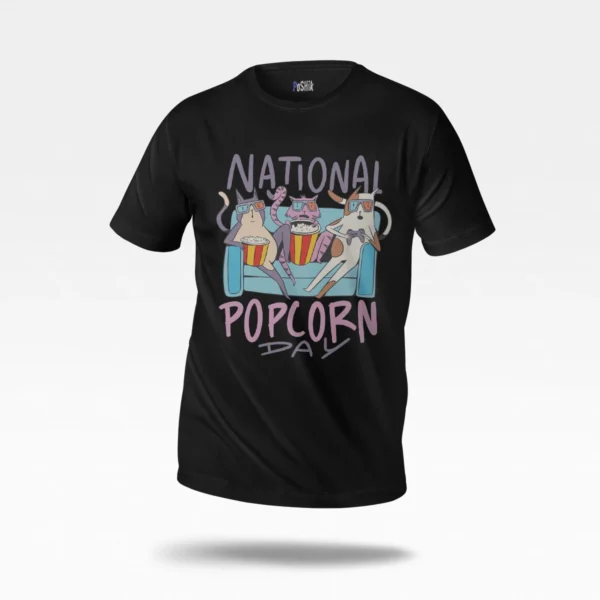 تیشرت پاپ کورن طرح National Popcorn Day