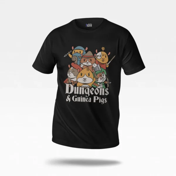تیشرت Dungeons And Guinea Pigs طرح ماجراجویی
