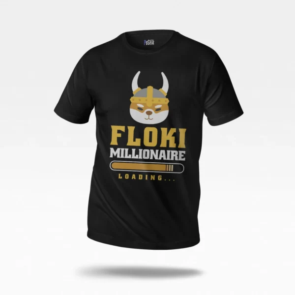 تیشرت کریپتو طرح Floki Millionaire