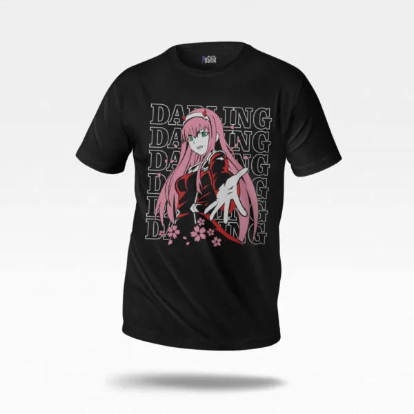 تیشرت انیمه Darling in the Franxx طرح زیرو تو