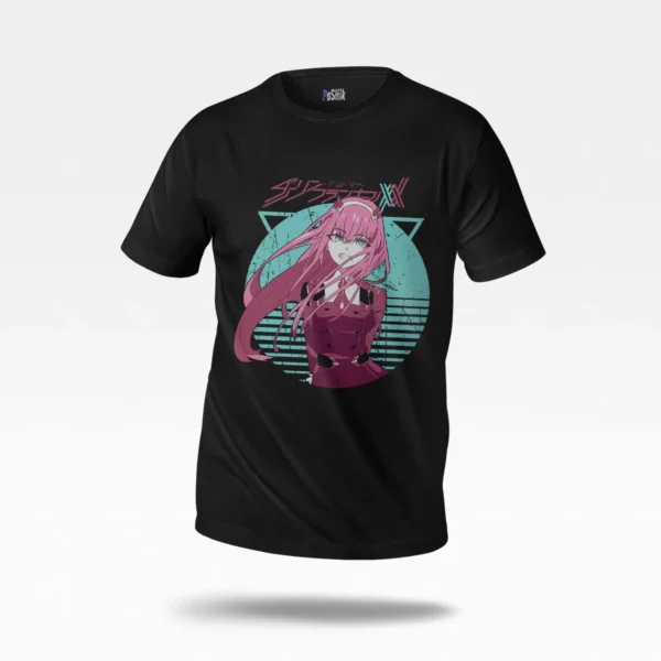 تیشرت انیمه Darling in the Franxx طرح زیرو تو رترو