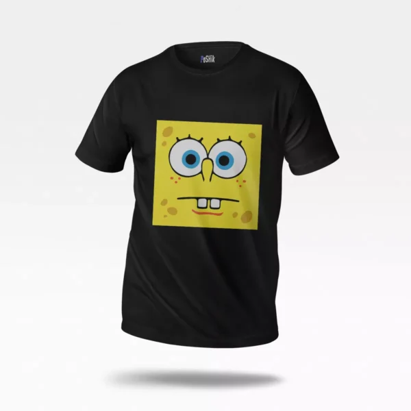 تیشرت باب اسفنجی طرح صورت بی‌حالت (SpongeBob)
