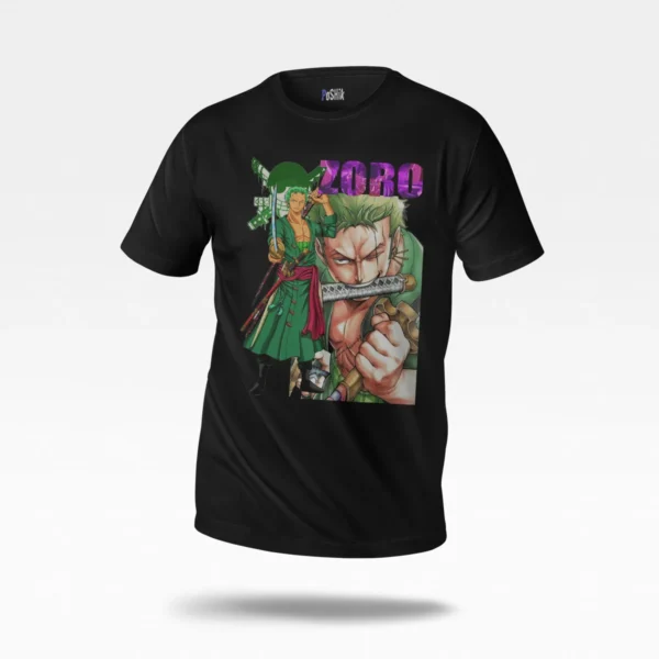 تیشرت انیمه وان پیس طرح زورو (Zoro)