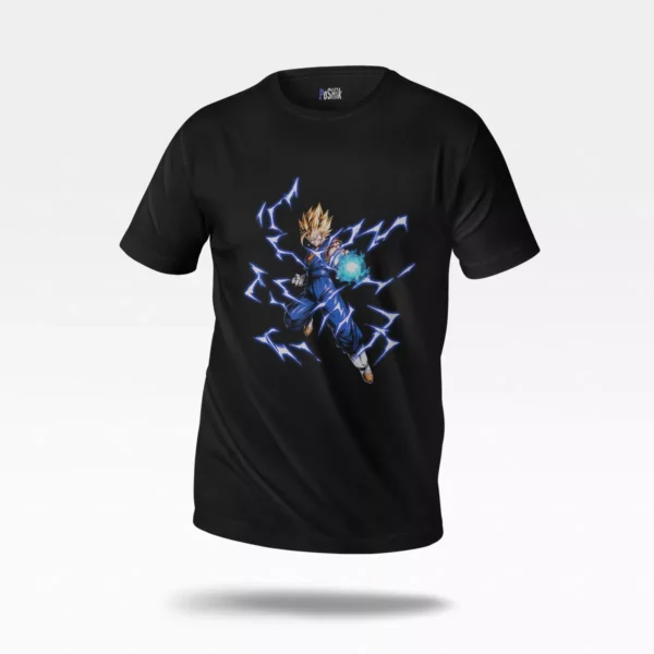 تیشرت انیمه دراگون بال طرح وجیتا رعد و برق (Vegeta)