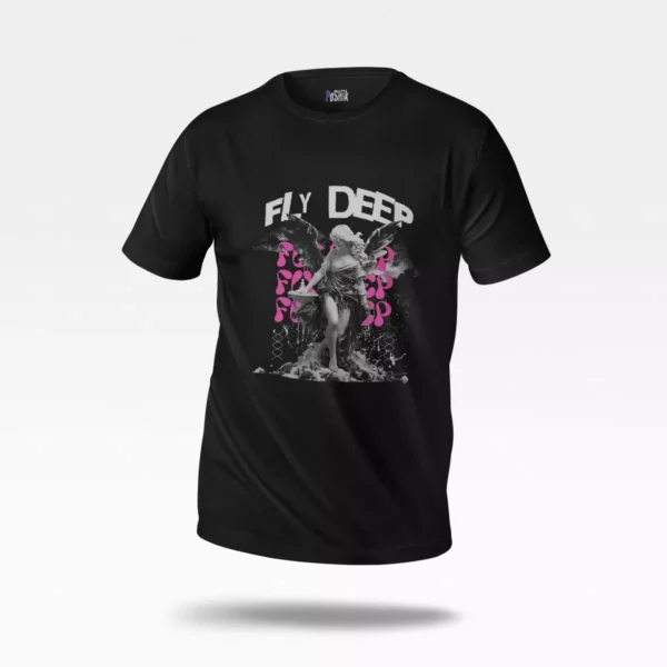 تیشرت فرشته طرح Fly Deep