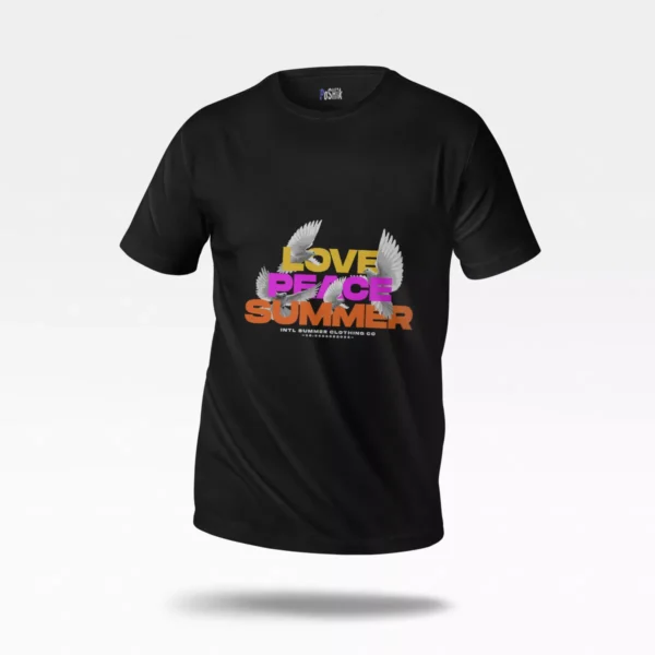 تیشرت نوشته Love Peace Summer (تابستانی)
