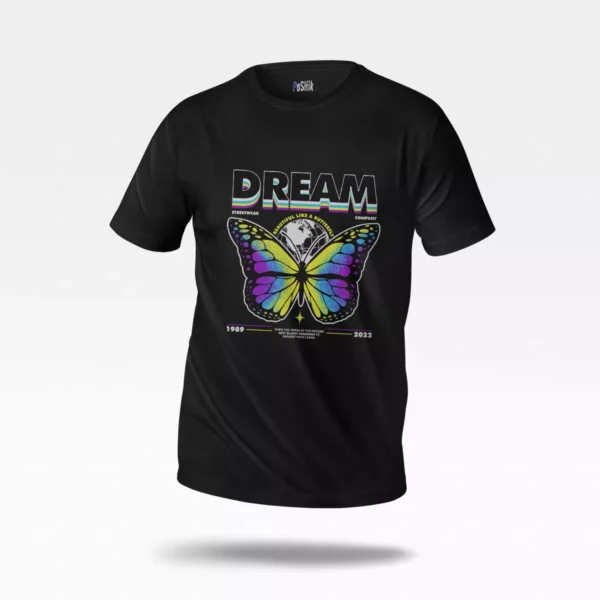 تیشرت نوشته رویا و پروانه (Dream Butterfly)