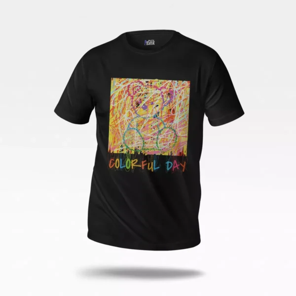 تیشرت نوشته Colorful Day (روز رنگارنگ)