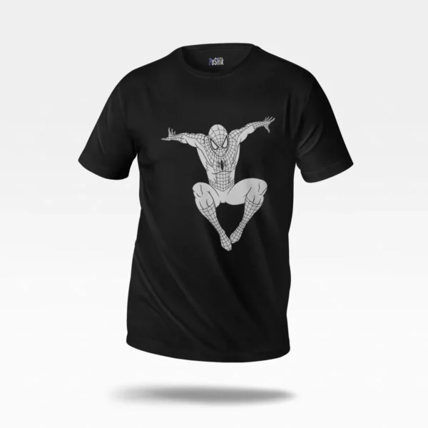 تیشرت مرد عنکبوتی طرح مینیمال سفید (Spider-Man)