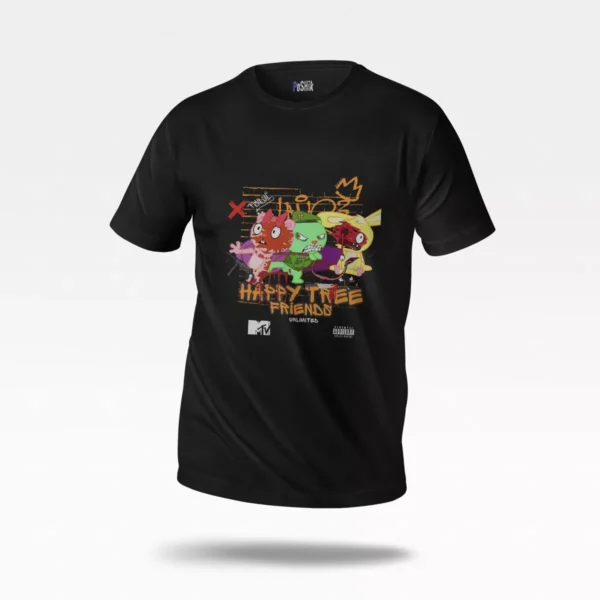 تیشرت Happy Tree Friends طرح کارتونی رنگی