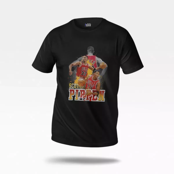 تیشرت بسکتبال اسکاتی پیپن طرح شیکاگو بولز (Scottie Pippen)