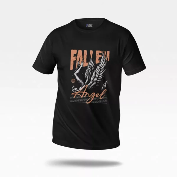 تیشرت فرشته دارک طرح Fallen Angel
