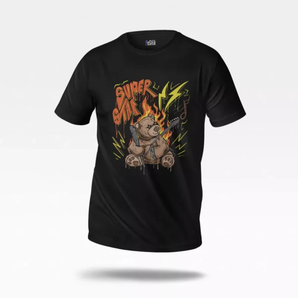 تیشرت خرس و گیتار راک (Rock Bear)