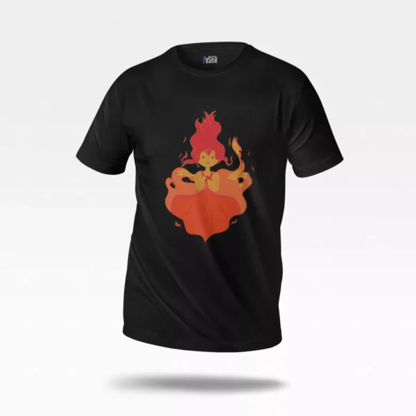 تیشرت ادونچر تایم طرح پرنسس آتش (Flame Princess)