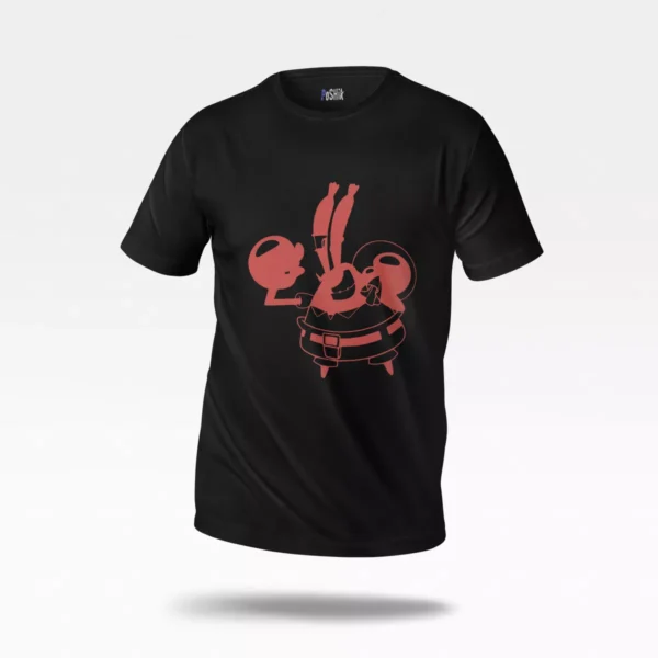 تیشرت باب اسفنجی طرح آقای خرچنگ (Mr. Krabs)