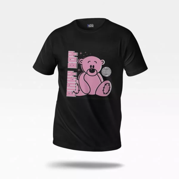 تیشرت خرس صورتی طرح پینکی (Pinky Boy)