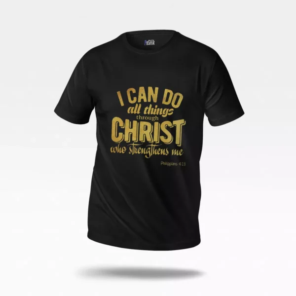 تیشرت حضرت عیسی نوشته I Can Do All Things