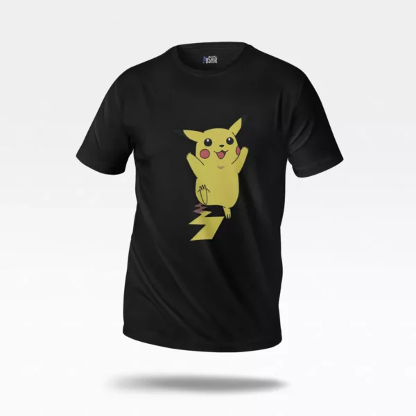 تیشرت پوکمون طرح پیکاچو خوشحال (Pikachu)