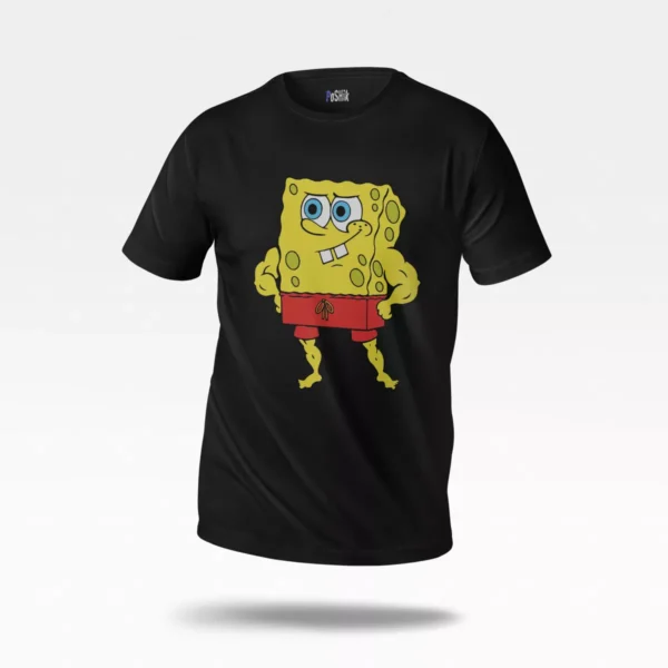 تیشرت باب اسفنجی طرح بدنساز (SpongeBob)