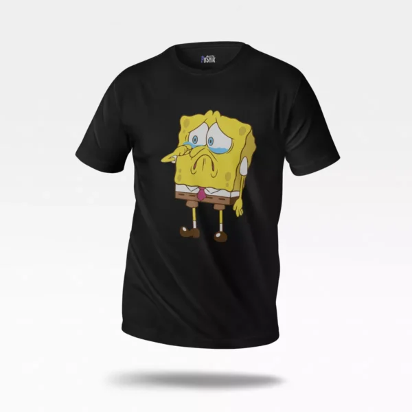 تیشرت باب اسفنجی طرح گریه (SpongeBob)