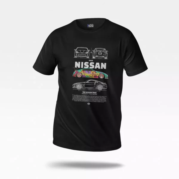 تیشرت نیسان طرح بلوپرینت 350Z (Nissan 350Z)
