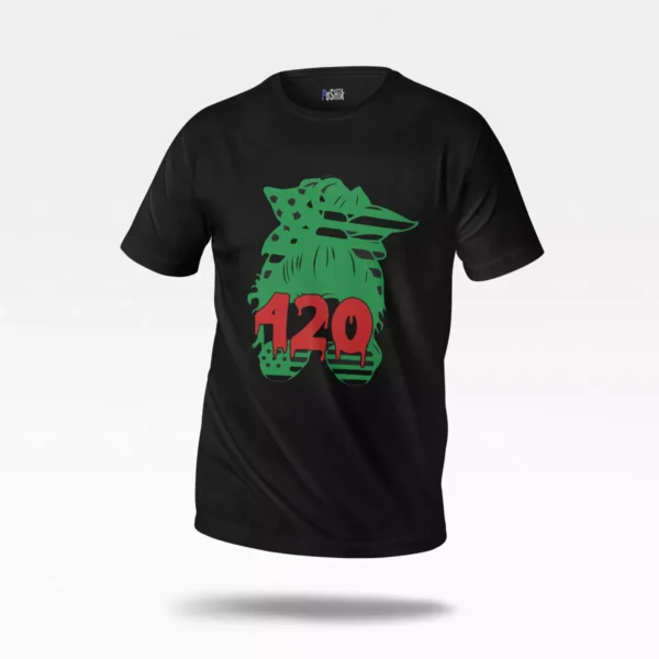 تیشرت طرح کفش پلنگی 420