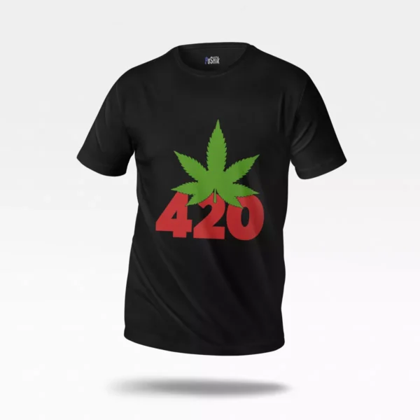تیشرت طرح برگ شاهدانه 420