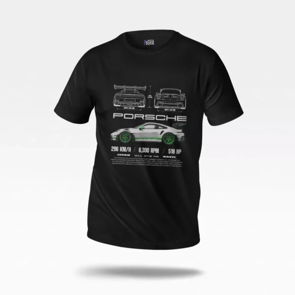 تیشرت پورشه طرح بلوپرینت GT3 RS (Porsche GT3 RS)