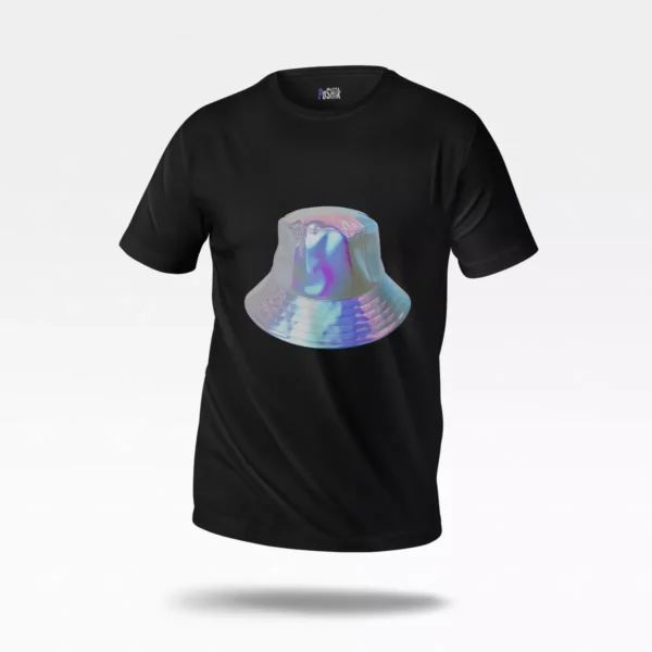 تیشرت طرح کلاه باکت براق (Chrome Bucket Hat)