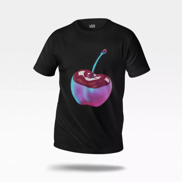 تیشرت طرح گیلاس براق (Chrome Cherry)