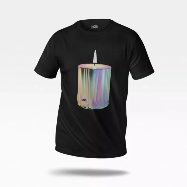 تیشرت طرح شمع براق (Chrome Candle)