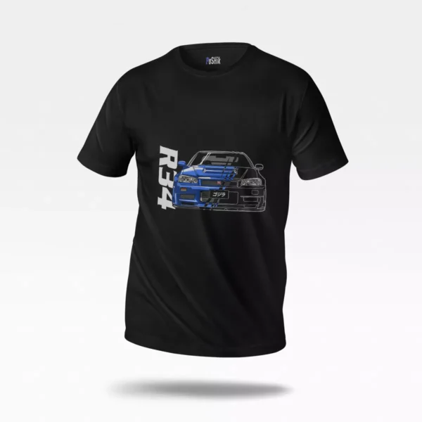 تیشرت نیسان اسکای‌لاین طرح آر۳۴ (Nissan Skyline R34)