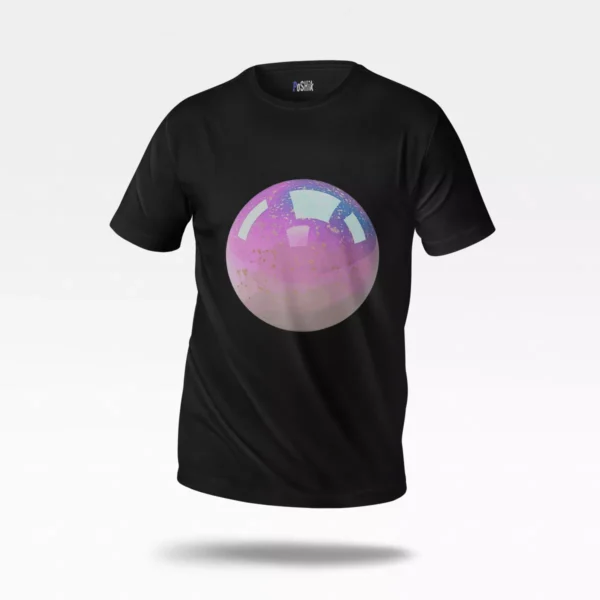 تیشرت طرح کره صورتی طلایی (Pink Gold Orb)