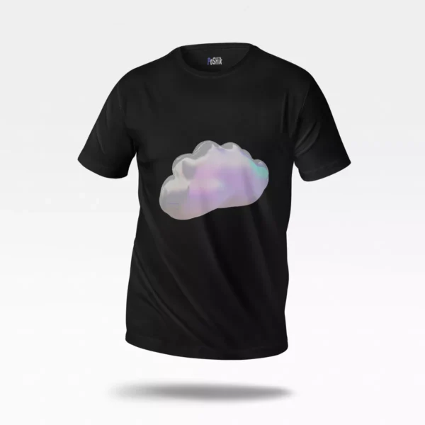 تیشرت طرح ابر براق (Chrome Cloud)