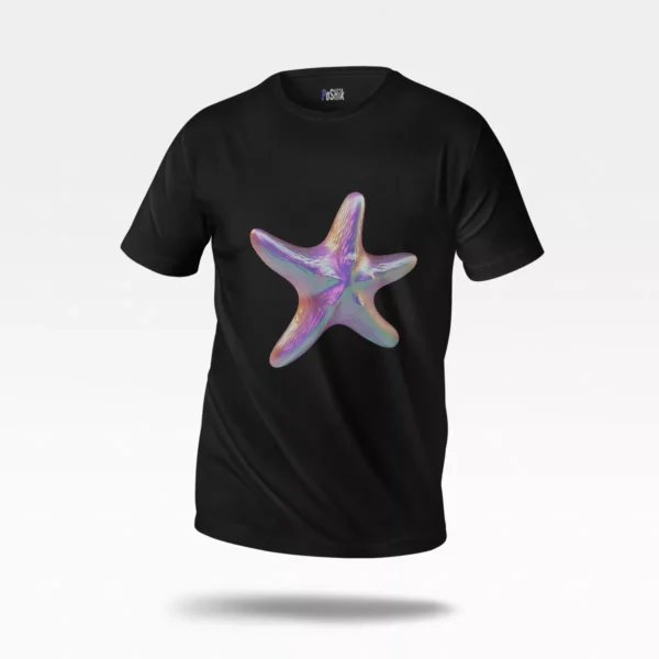 تیشرت طرح ستاره دریایی براق (Chrome Starfish)