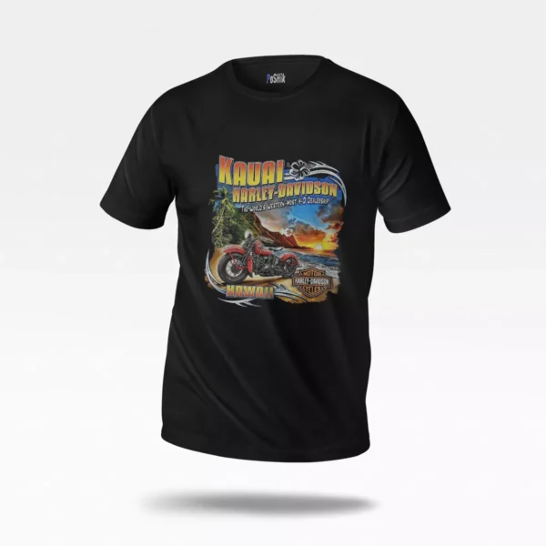 تیشرت هارلی دیویدسون طرح هاوایی (Harley-Davidson)