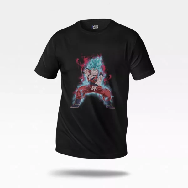 تیشرت انیمه دراگون بال طرح گوکو سوپر سایان بلو (Goku)
