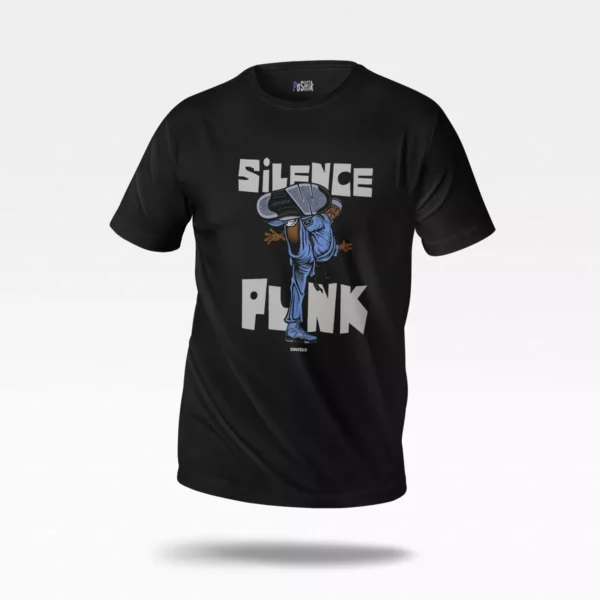 تیشرت طرح کاراکتر Silence Punk با کفش