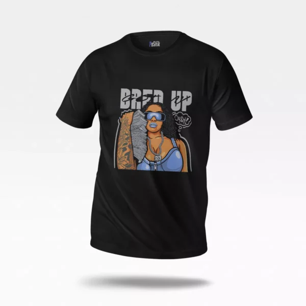 تیشرت دخترانه طرح Bred Up