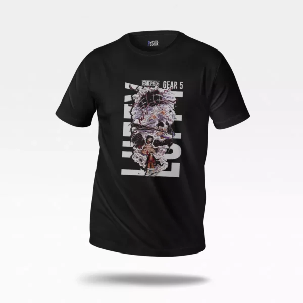 تیشرت انیمه وان پیس طرح لوفی گیر ۵ (Gear 5 Luffy)