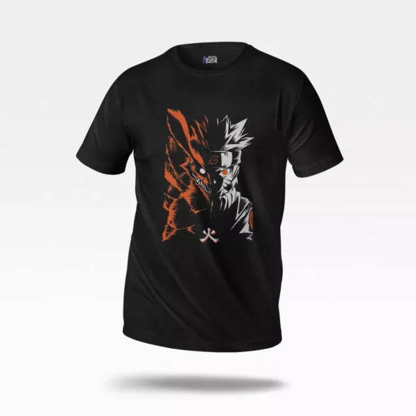 تیشرت انیمه ناروتو طرح نبرد کاکاشی و اوبیتو (Naruto)